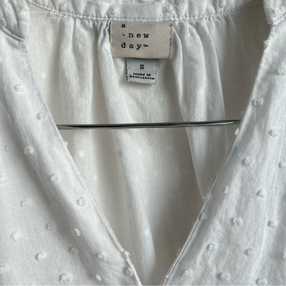 A New Day | White Textured Peplum Blouse - Picture 3 of 6